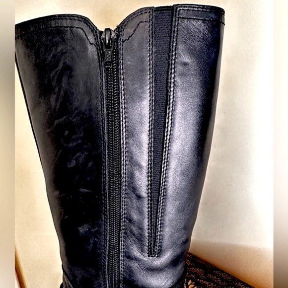 Cobb Hill Black Leather Boots Tall Women’s Ashlyn Knee High  Size 7M - Picture 9 of 14